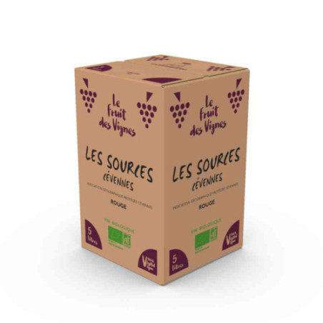 BIB 5L - IGP CEVENNES Rouge - Les Sources - Le Fruit des Vignes