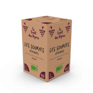 BIB 5L - IGP CEVENNES Rouge - Les Sources - Le Fruit des Vignes