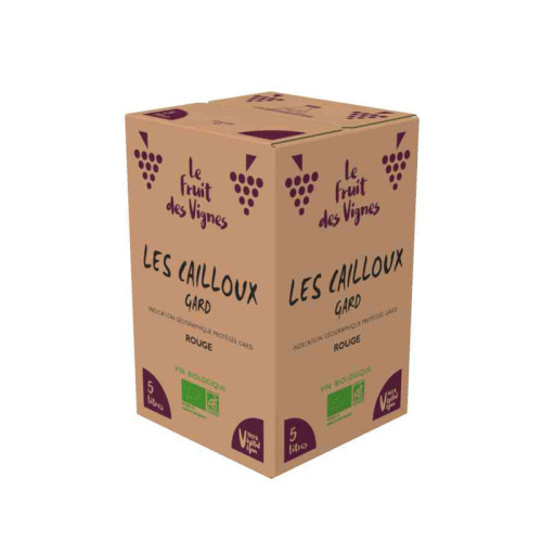 BIB 5L - LES CAILLOUX ROUGE - IGP GARD - Le Fruit des Vignes