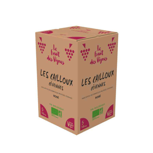 BIB 5L - LES CAILLOUX Rosé - IGP CEVENNES - Le Fruit des Vignes