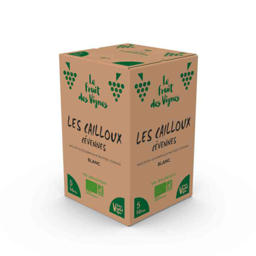 BIB 5L - LES CAILLOUX Blanc - IGP CEVENNES - Le Fruit des Vignes