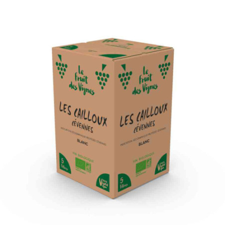 BIB 5L - LES CAILLOUX Blanc - IGP CEVENNES - Le Fruit des Vignes