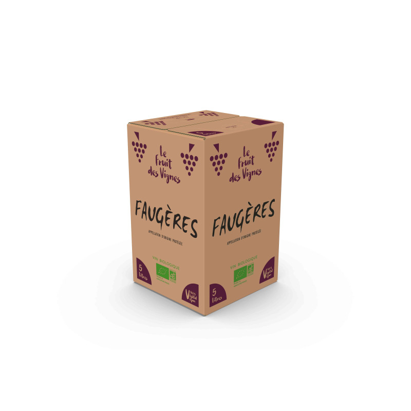 BIB 5L - AOP FAUGERES - Rouge - Le Fruit des Vignes