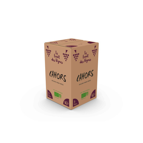 BIB AOP CAHORS ROUGE - Le Fruit des Vignes