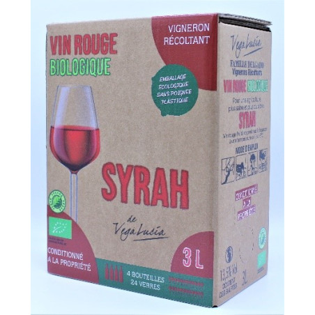 BIB 3L - SYRAH VEGA LUCIA ROUGE - Famille Delgado