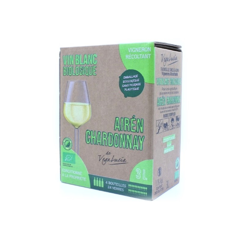 BIB 3L - AIREN CHARDONNAY VEGA LUCIA BLANC - Famille Delgado