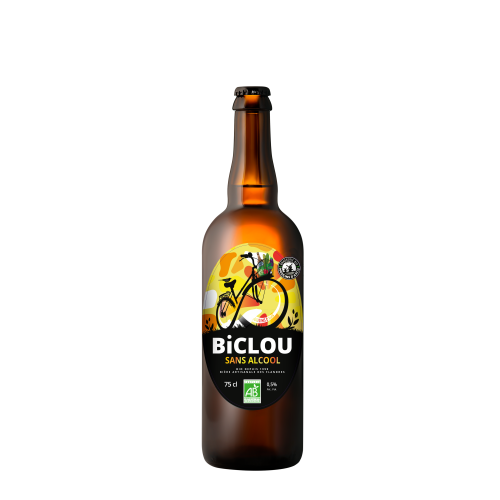BICLOU - BIERE BLONDE SANS ALCOOL - 75CL