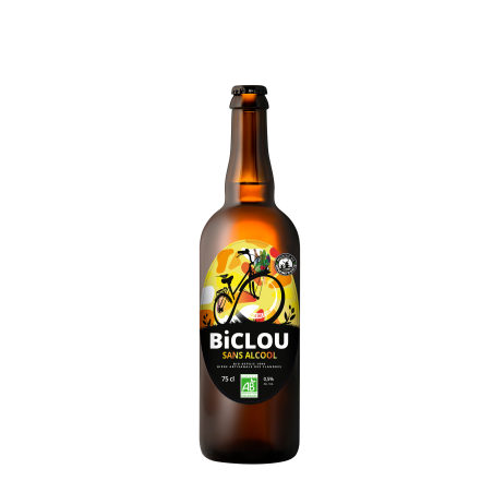 BICLOU - BIERE BLONDE SANS ALCOOL - 75CL