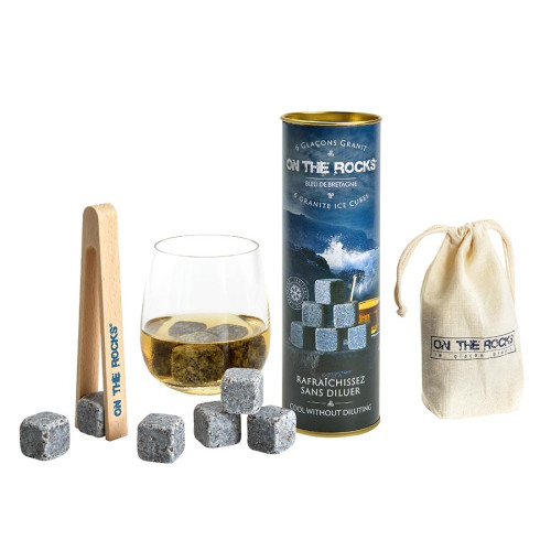COFFRET PIERRES SPIRITUEUX - GRANIT BLEU DE BRETAGNE ON THE ROCKS