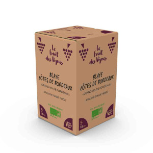 BIB 5L - AOP BLAYE COTES DE BORDEAUX - Le Fruit des Vignes