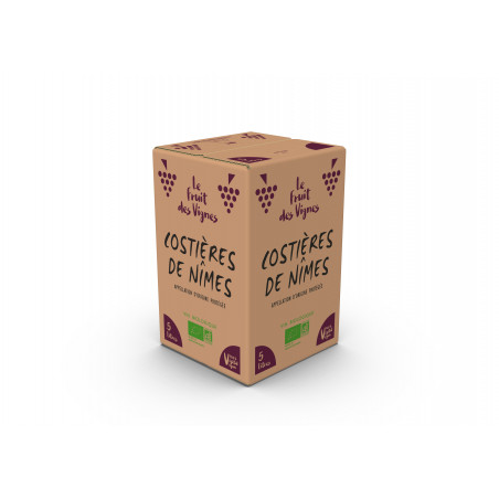 BIB 5L - AOP COSTIÈRES DE NÎMES - Rouge - Le fruit des Vignes