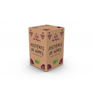 BIB 5L - AOP COSTIÈRES DE NÎMES - Rouge - Le fruit des Vignes