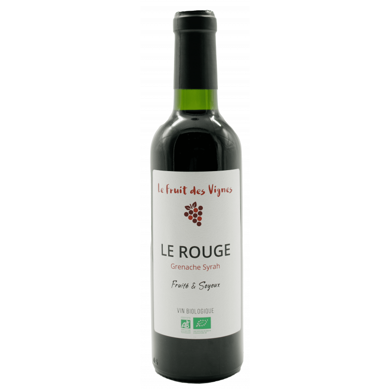 DEMI BOUTEILLE LE ROUGE - Le Fruits des Vignes VDCE