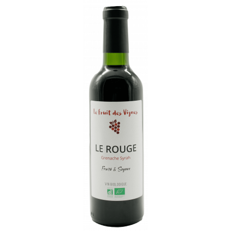 DEMI BOUTEILLE LE ROUGE - Le Fruits des Vignes VDCE