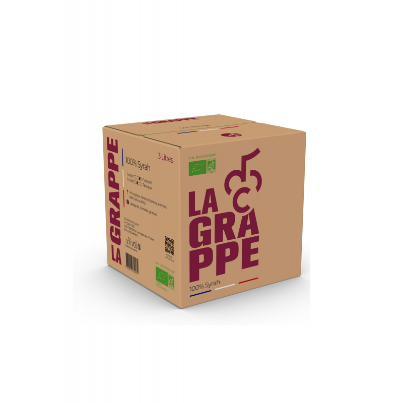 BIB 3L - Rouge Syrah - La Grappe - Vin de France