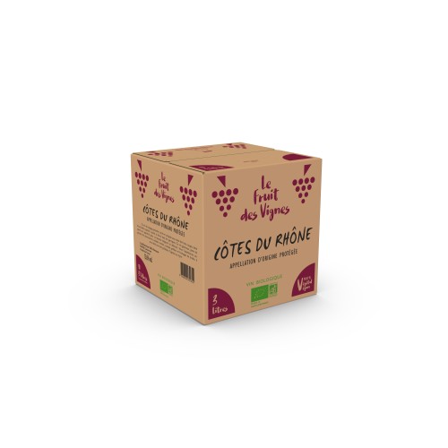 BIB 3L - AOP CÔTES DU RHÔNE - Le Fruit des Vignes