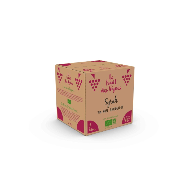BIB 3L - SYRAH ROSÉ - Le Fruit des Vignes