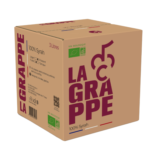 BIB 3L - ROUGE SYRAH - VIN DE FRANCE - La Grappe
