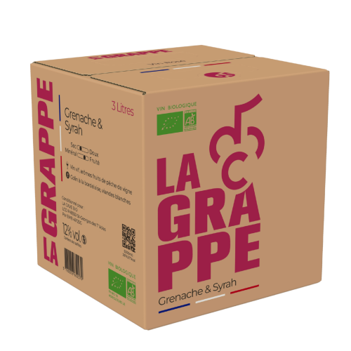 BIB 3L - SYRAH GRENACHE - La Grappe - Vin de France