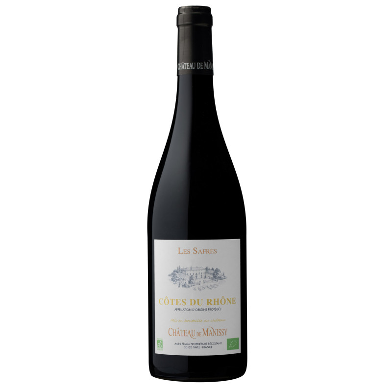 AOP COTES DU RHONE 2019 - Les Safres Rouge Château de Manissy AOP COTES DU RHONE 2019 - Les Safres Rouge Château de Manissy