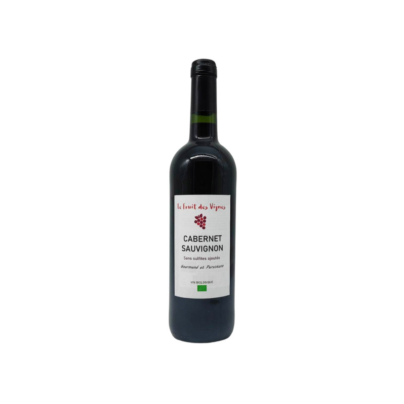CABERNET SAUVIGNON Sans So² ajoutés - Le Fruit des Vignes