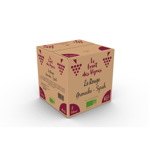 BIB 3L - LE ROUGE GRENACHE SYRAH - Le Fruit des Vignes